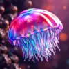 Realistic Prismatic Comb Jelly Paint By Numbers