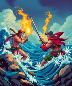 Sea Duel Paint Numbers