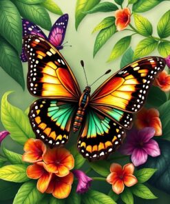 Rainforest Agrias Paint Numbers