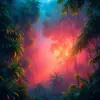 Realistic Rainforest Cinema Glow Paint By Numbers