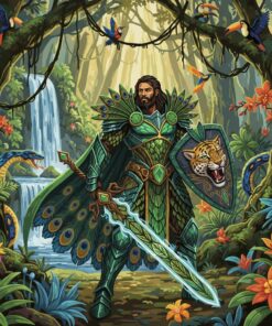 Realistic Rainforest Paladin Paint By Numbers
