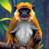 Patas Monkey Paint Numbers