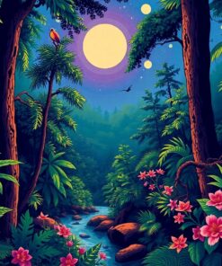 Rainforest Phonograph Paint Numbers