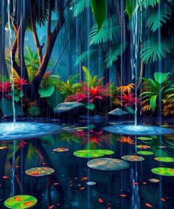 Shower Puddles Paint Numbers