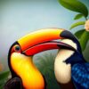 Toucan Encounter Paint Numbers