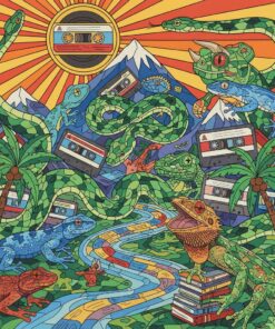 Realistic Reptile Mixtape Mountain Paint By Numbers