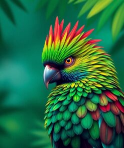 Quetzal Portrait Paint Numbers