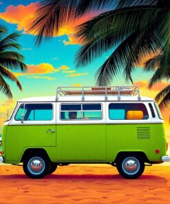 Beach Van Paint Numbers