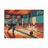 Realistic Retro Bowling Action Paint By Numbers