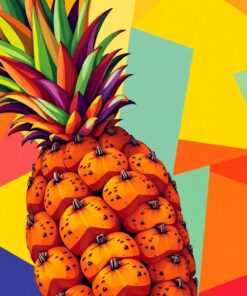 Cubism Ananas Paint Numbers