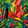 Cubism Jungle Paint Numbers