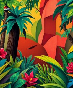Cubism Jungle Paint Numbers
