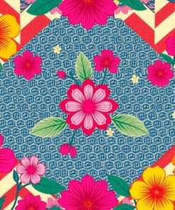 Floral Chevron Paint Numbers