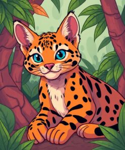 Jungle Cat Paint Numbers