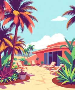 Palm Retreat Paint Numbers