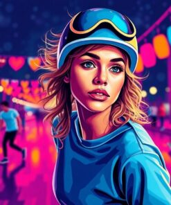 Skater Portrait Paint Numbers