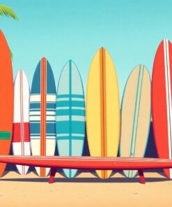 Retro Surfboards Paint Numbers