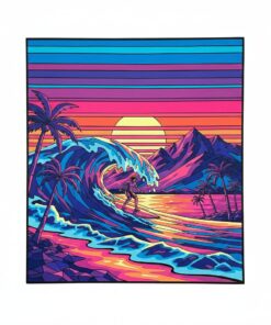 Realistic Retro Wave Rider Paint By Numbers