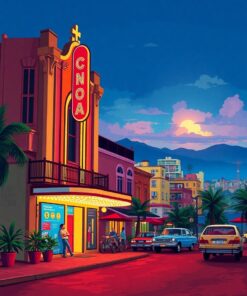 Cinema Scene Paint Numbers