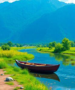 Riverbank Skiff Paint Numbers