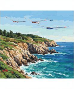 Realistic Rocky Coast Gliders Paint By Numbers