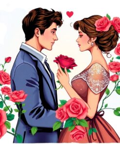 Realistic Roseate Courting Paint By Numbers