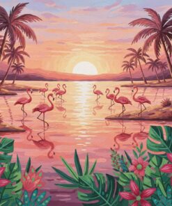 Realistic Roseate Lagoon Summer Paint By Numbers