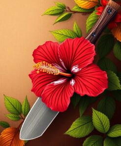 Hibiscus Machete Paint Numbers