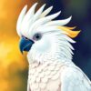 Realistic Sacred Cockatoo Portrait Paint By Numbers