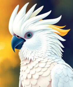 Realistic Sacred Cockatoo Portrait Paint By Numbers