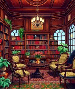 Antique Library Paint Numbers