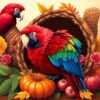 Macaw Cornucopia Paint Numbers