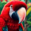 Macaw Gaze Paint Numbers