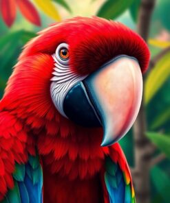 Macaw Gaze Paint Numbers
