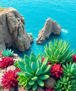 Seaside Succulents Paint Numbers