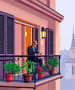 Realistic Secret Agent Balcony Paint By Numbers