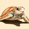 Realistic Sepia Loggerhead Drawing Paint By Numbers