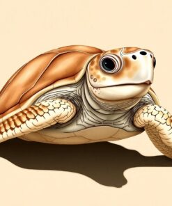 Realistic Sepia Loggerhead Drawing Paint By Numbers