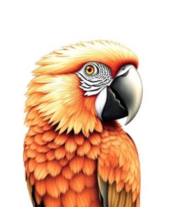 Macaw Drawing Paint Numbers