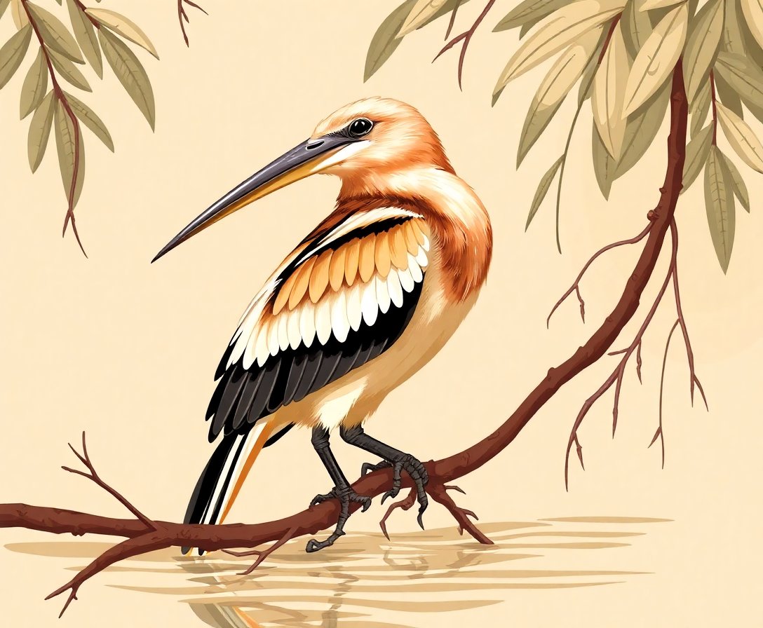 realistic-sepia-mangrove-bird-paint-by-numbers-kit