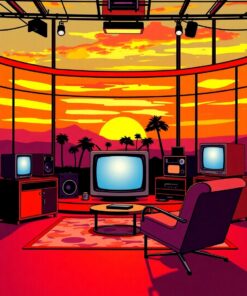 Sunset Studio Paint Numbers