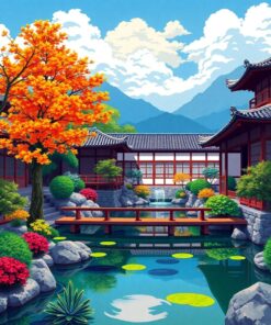 Water Garden Paint Numbers