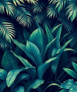 Jungle Fronds Paint Numbers