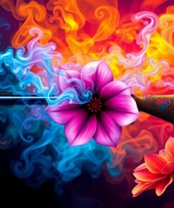 Realistic Smoking Gun Bloom Paint By Numbers