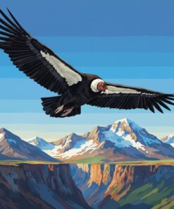 Realistic Soaring Andean Condor Paint By Numbers