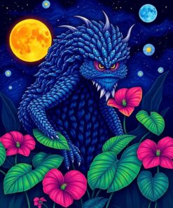 Solstice Monstera Paint Numbers