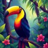 Toucan Canopy Paint Numbers