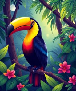 Toucan Canopy Paint Numbers