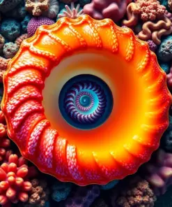 Realistic Spiral Shell Core Paint By Numbers