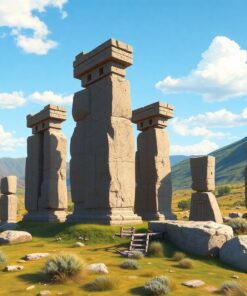Realistic Stone Monolith Sentinels Paint By Numbers